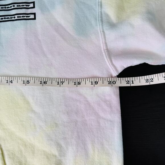 Dua Lipa Hoodie Women Small Tie Dye Dont Start Now Merch Pastel Pullover Sweater - Picture 7 of 9